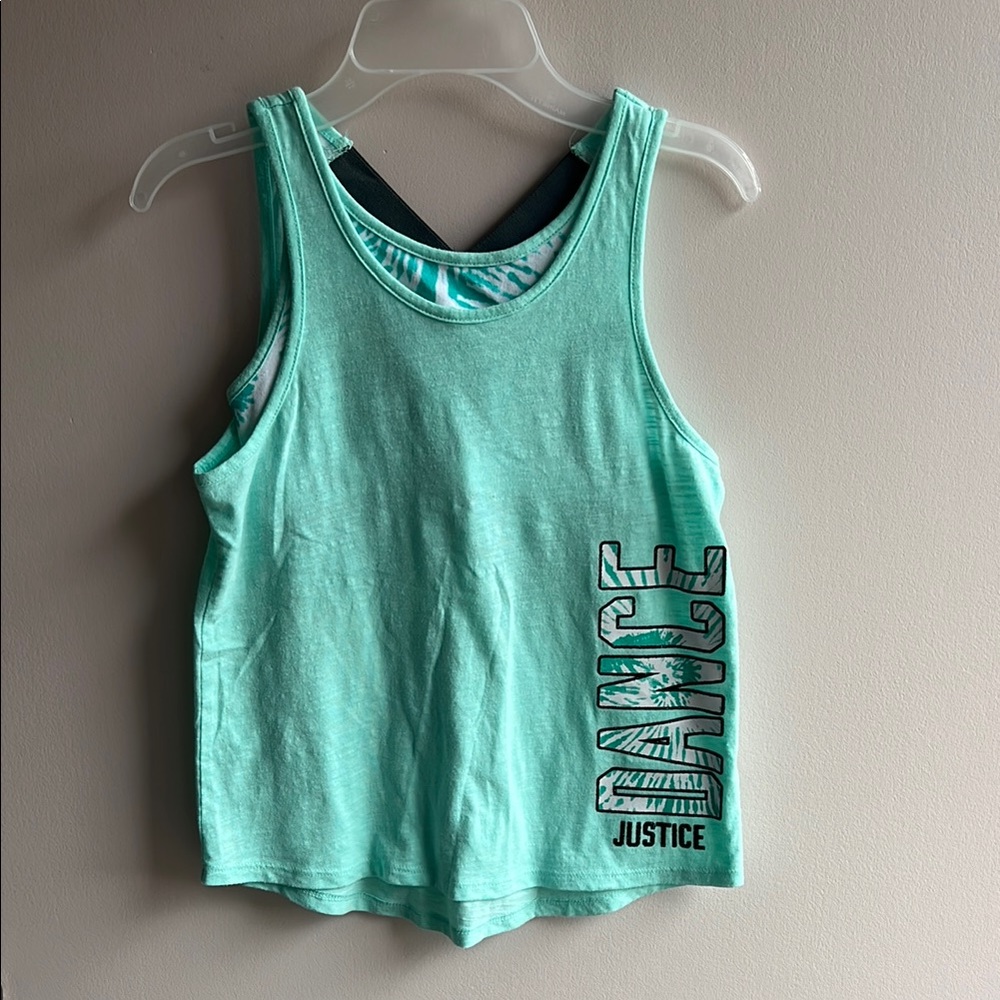 Justice Mint Green Tank Top